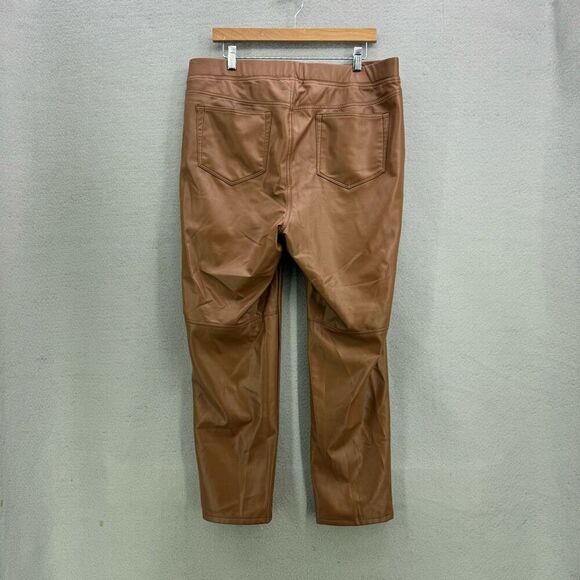 J. Jill Faux Leather Sim Leg Pants Trousers size XL - Picture 4 of 10